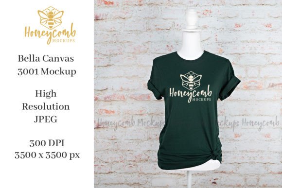 3001 Bella Canvas Forest Mockup for Graphics & T-Shirts
