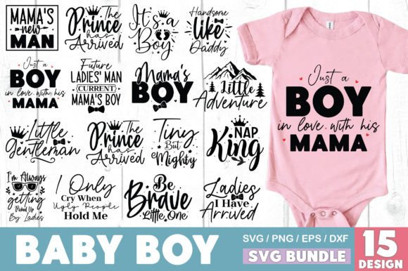 Baby Boy SVG Bundle: Graphics for T-Shirt Designs