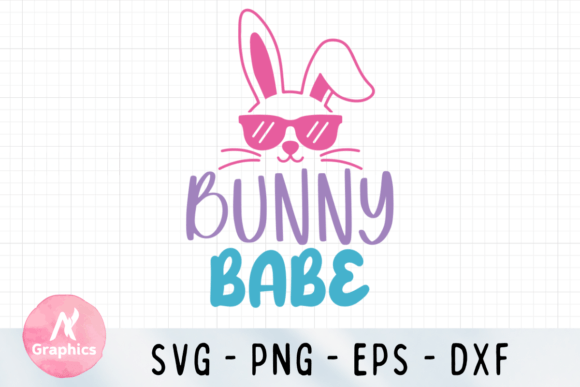 Bunny Babe Color SVG: Graphics for T-Shirt Designs