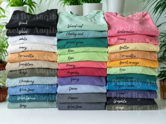 Comfort Colors C1717 Color Chart Graphics