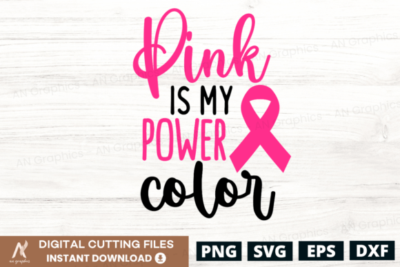 Pink Power SVG for T-Shirt Designs & Graphics