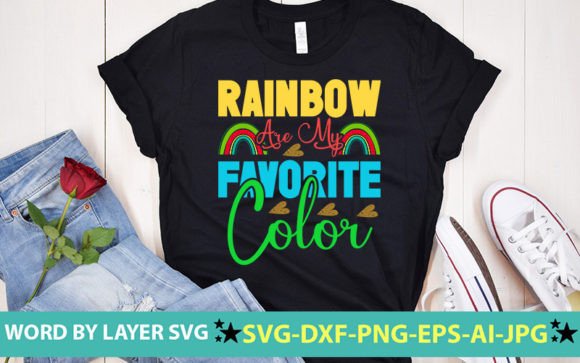 Rainbow Graphics for T-Shirt Designs