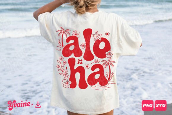 Retro Aloha Tropical Graphics for T-Shirt Designs